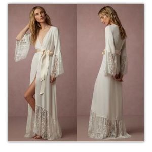BHLDN Anthropologie James Caviello Lace Robe